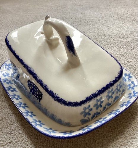 Blue white butter cheese - white,
