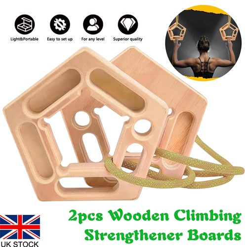 2pcs wooden hangboard climbing - wooden,