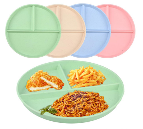 Pcs divided dinner plates - 4,