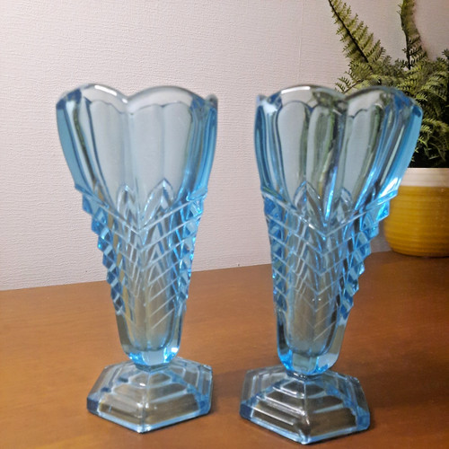Vtg art deco turquoise - x,