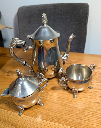 Silver plate piece tea - silver, set