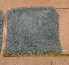2 X Cushions In Shaggy Teddy