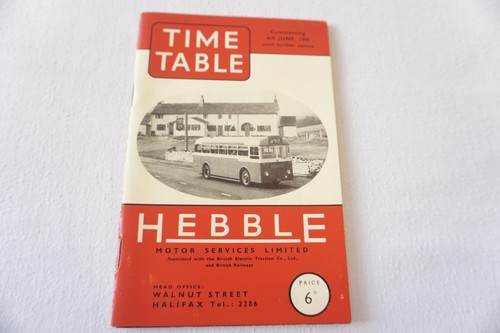 1959 hebble motor - services, bus