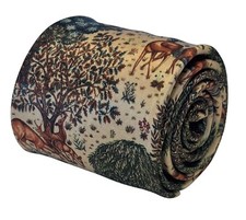 cream beige woodland mens tie
