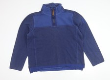 FatFace Men's Blue M Quarter Zip Sweatshirt Long Sleeve Cotton