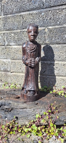 Vintage african carved wooden - african,