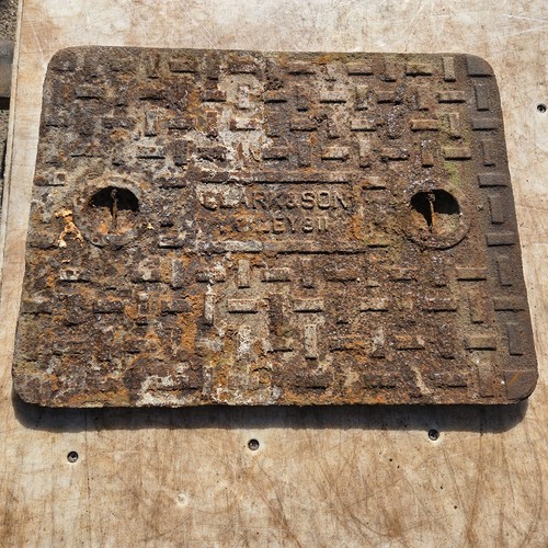 Cast iron manhole cover - iron,