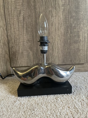 Silver mustache design table - silver,