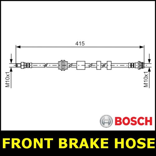 Brake hose front fits volvo - front,