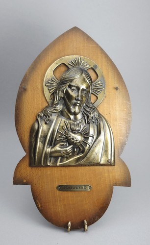 Vintage brass relief sculpture - relief,