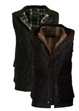 Walker & Hawkes - Mens Wax Diamond Quilted Bodywarmer Waistcoat Countrywear Gile