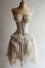 Vintage Strapless Lace Zip White Prom Dresses Sexy Short Party Evening Gowns