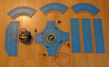 Vintage 1970 Matchbox Motorway Track Pieces Blue/Orange