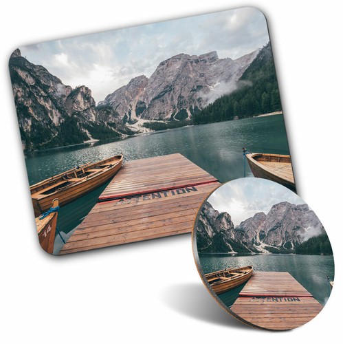 Mouse mat coaster set lake - &,