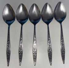 VINERS INTERNATIONAL MOSAIC 5 x spoons Retro Vintage Cutlery