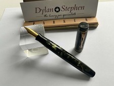 Parker Duofold Deluxe Senior Green and Black Fountain Pen (Canada 1930's