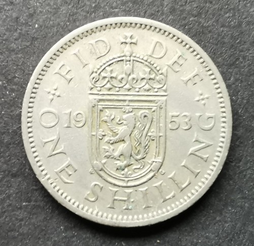 1953 shilling - gb, .