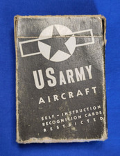 WW2 US Army Aircraft Boxed Deck of 70  Self-instruction Recognition Cards