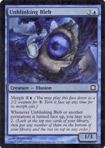 Mtg unblinking bleb - -, future