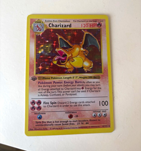 Charizard 102 base set - charizard, 4/102