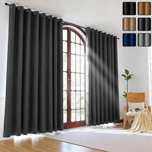2pcs blackout curtains eyelet - blackout,