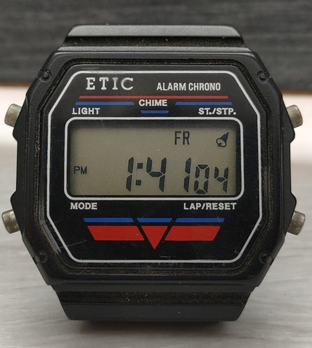 Vintage watch etic - etic, digital