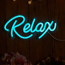 Relax Neon Light USB LED Sign