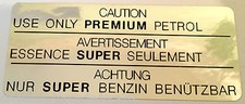 YAMAHA XT500H PETROL TANK CAUTION WARNING DECAL