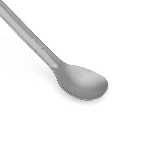 Titanium long handle spoon - long,
