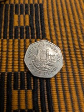 Rare Jersey 50p 1997 Queen Elizabeth II Bailiwick of Jersey Coin