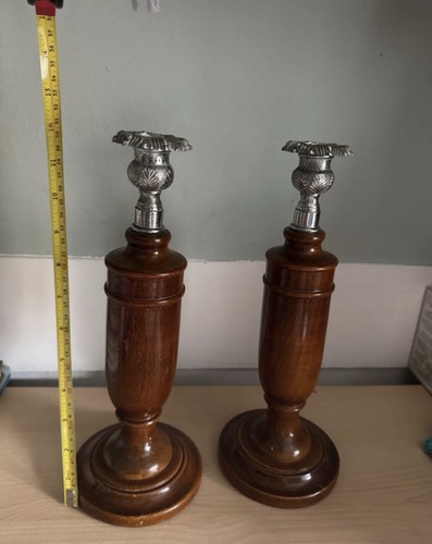 English oak candle - , sticks