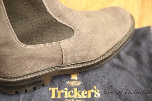Tricker stephen grey - grey, suede