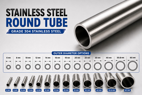 Stainless steel 304 - steel, tube