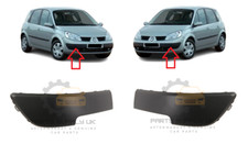 NEW FOR RENAULT SCENIC II MK2 03-06 FRONT BUMPER MOULDING TRIM BLACK PAIR SET