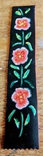Flowers ??? Handmade Fabric Bookmark VGC! A172