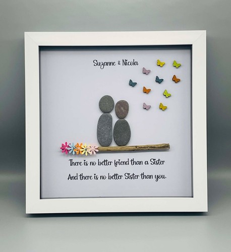 Personalised sister pebble - sister,