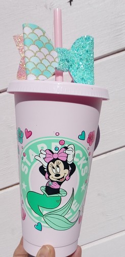 Minnie mouse inspired cold - inspired, cup