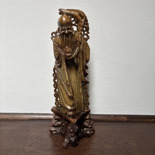 Chinese soapstone shou lao - shou,