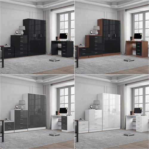 Reflect gloss 4pc bedroom - 4pc,