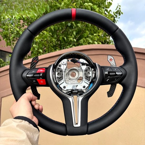 Leather steering wheel for bmw - leather,