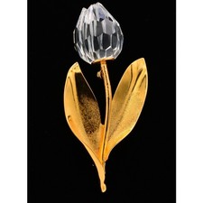 Swarovski Crystal Rose Pin