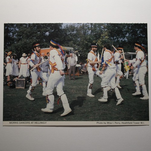 Postcard morris dancers - postcard, at
