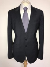PAUL SMITH - Mens Plain DARK MIDNIGHT BLUE WOOL SUIT - 40 Reg - W34 L34 - NICE