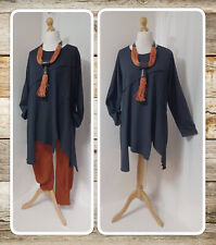 BNWT, LAGENLOOK, BLACK, COTTON