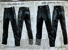 Lewis Leathers  60s/70s Era Vintage Hide Jeans No. 935 - Wide Waste Band