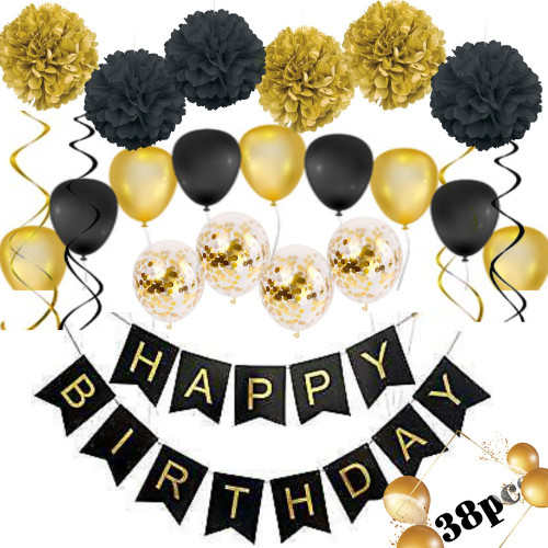 38pcs happy birthday banner - 38pcs,