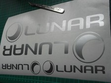 LUNAR  Sticker Decal x 4.   Choice of 19 colours