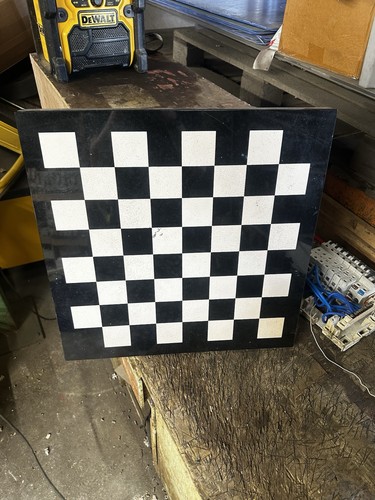 Marble chess board - chess, white