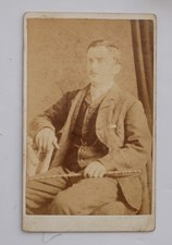 CDV OF A SEATED VICTORIAN MAN