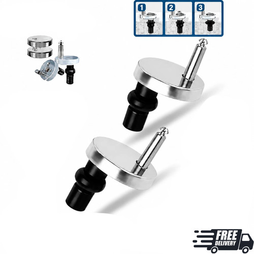 Toilet seat hinges soft - 2x,